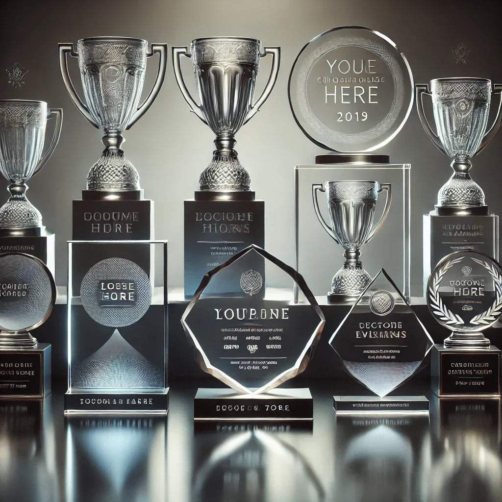 GLASTROPHÄEN MIT DIREKTGRAVUR ONLINE GESTALTEN