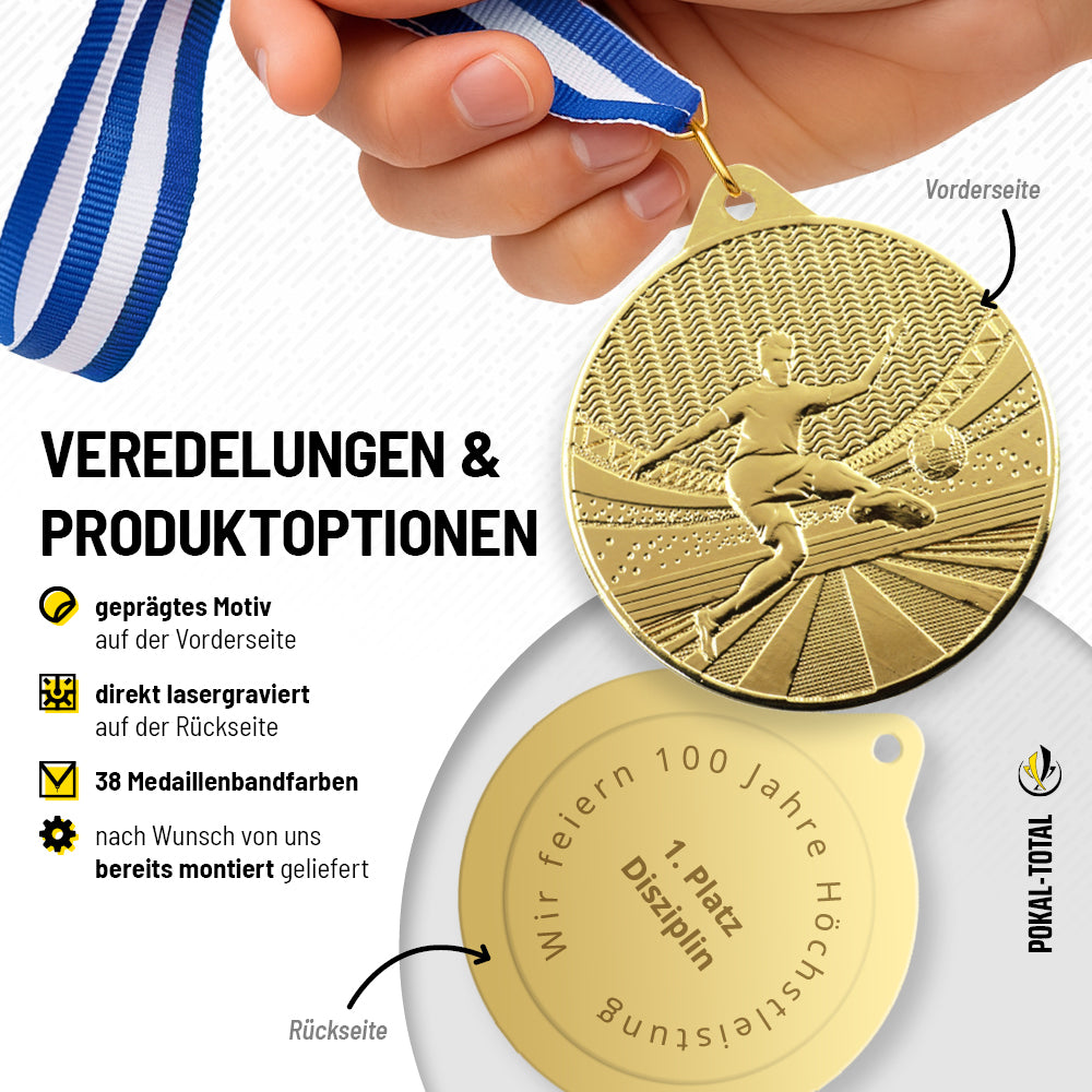 Fußball Medaille Stadion