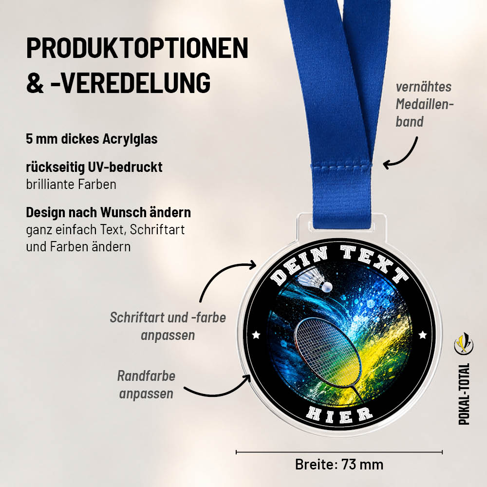 Signature Medaille Badminton