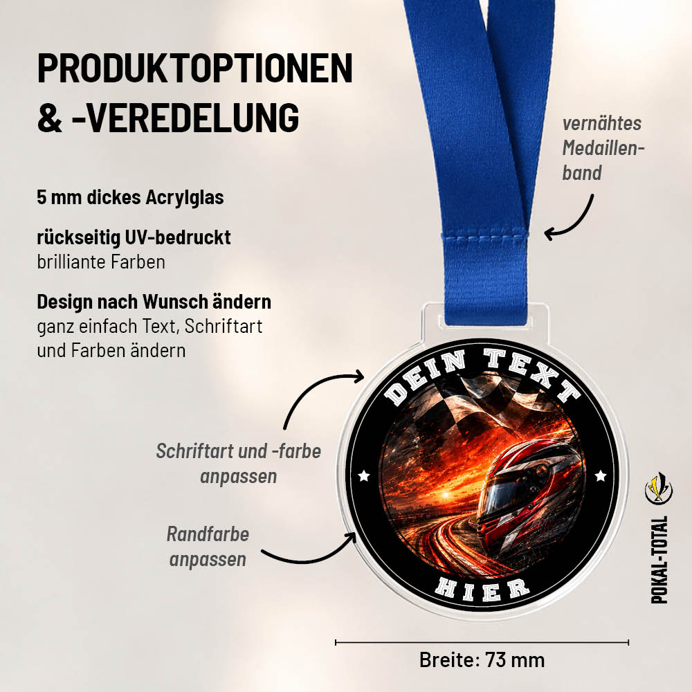 Signature Medaille Rennsport
