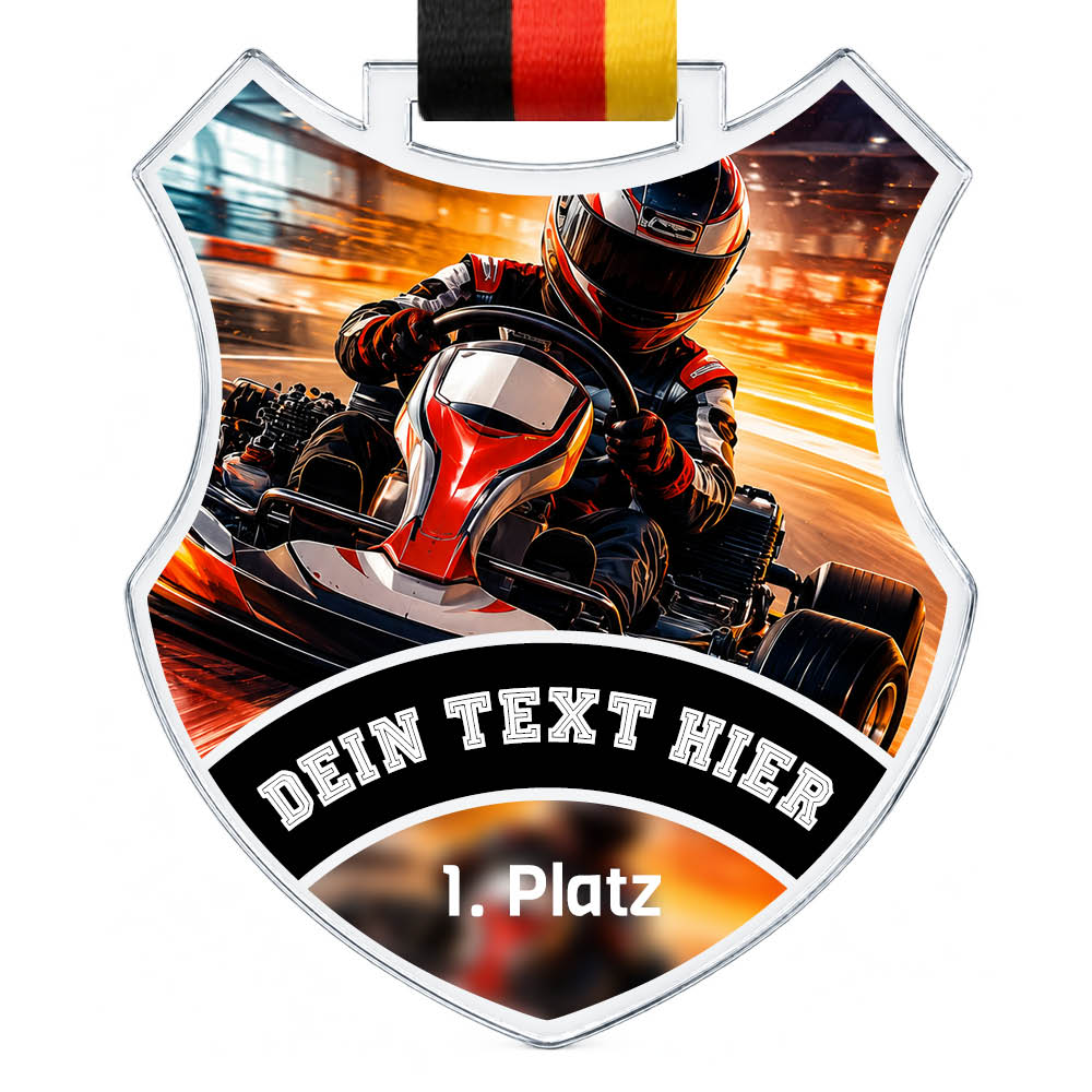 Wappen Medaille Kart
