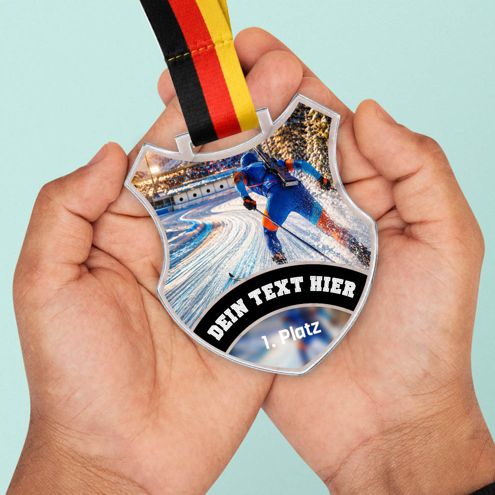Signature Medaille Biathlon Lauf – weitere Ansicht