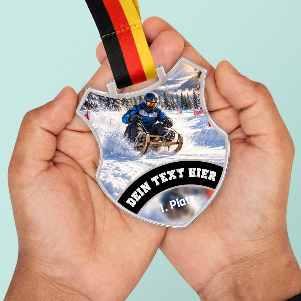Signature Medaille Schlittenwettkampf – weitere Ansicht