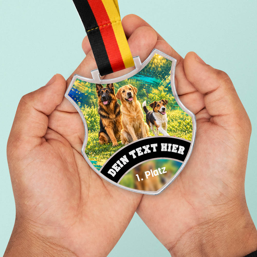 Wappen Medaille Begleithundeprüfung & Funturniere – weitere Ansicht