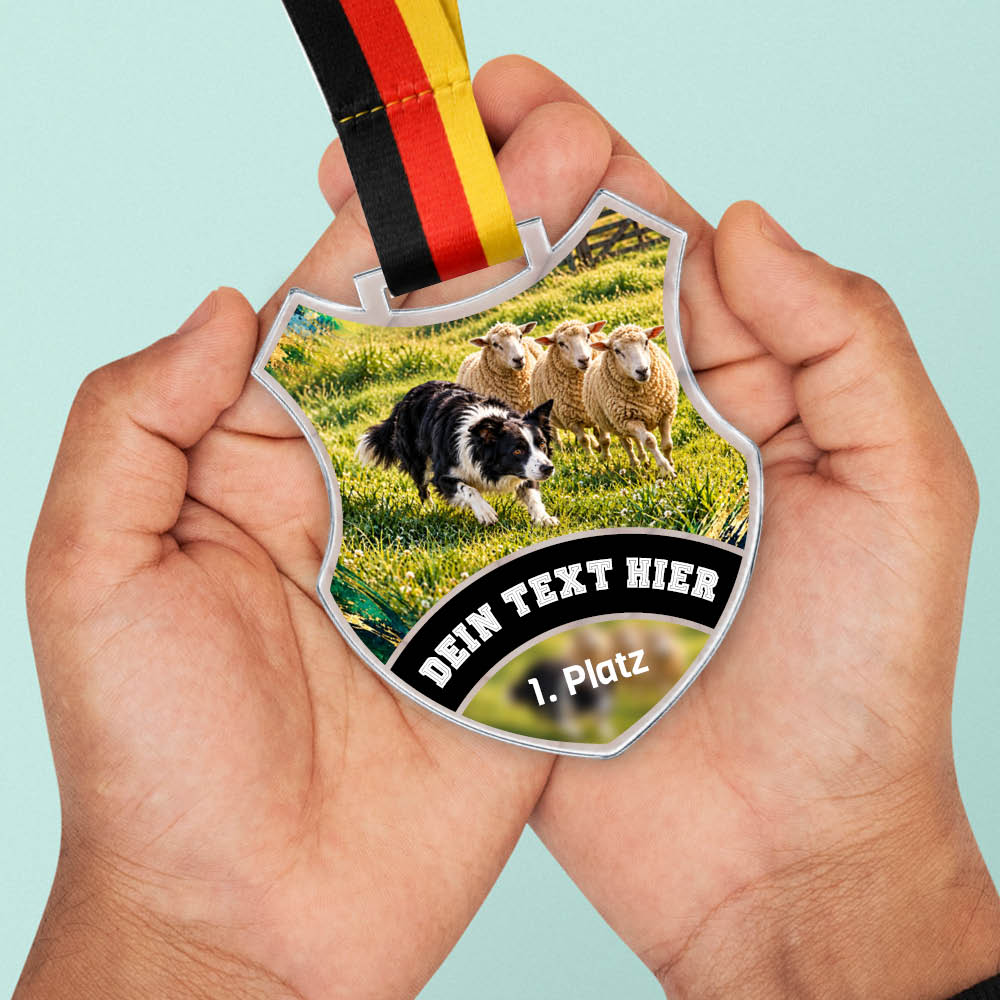 Wappen Medaille Hütehundsport – weitere Ansicht