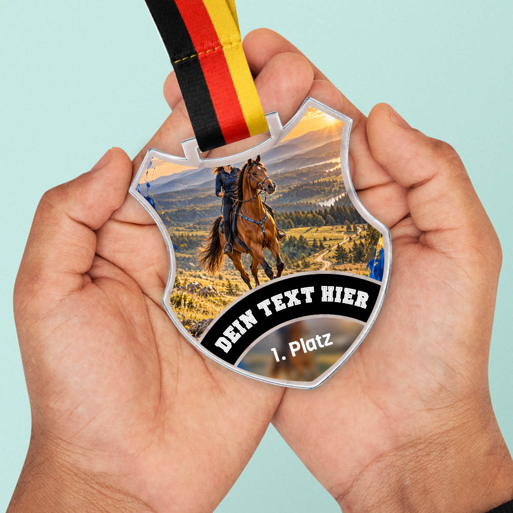 Wappen Medaille Distanzreiten – weitere Ansicht