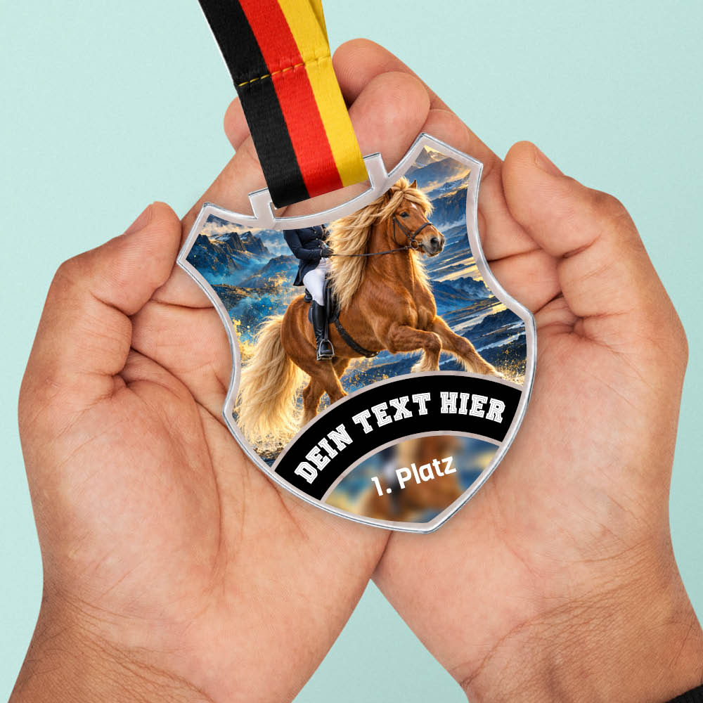 Wappen Medaille Islandpferdesport – weitere Ansicht