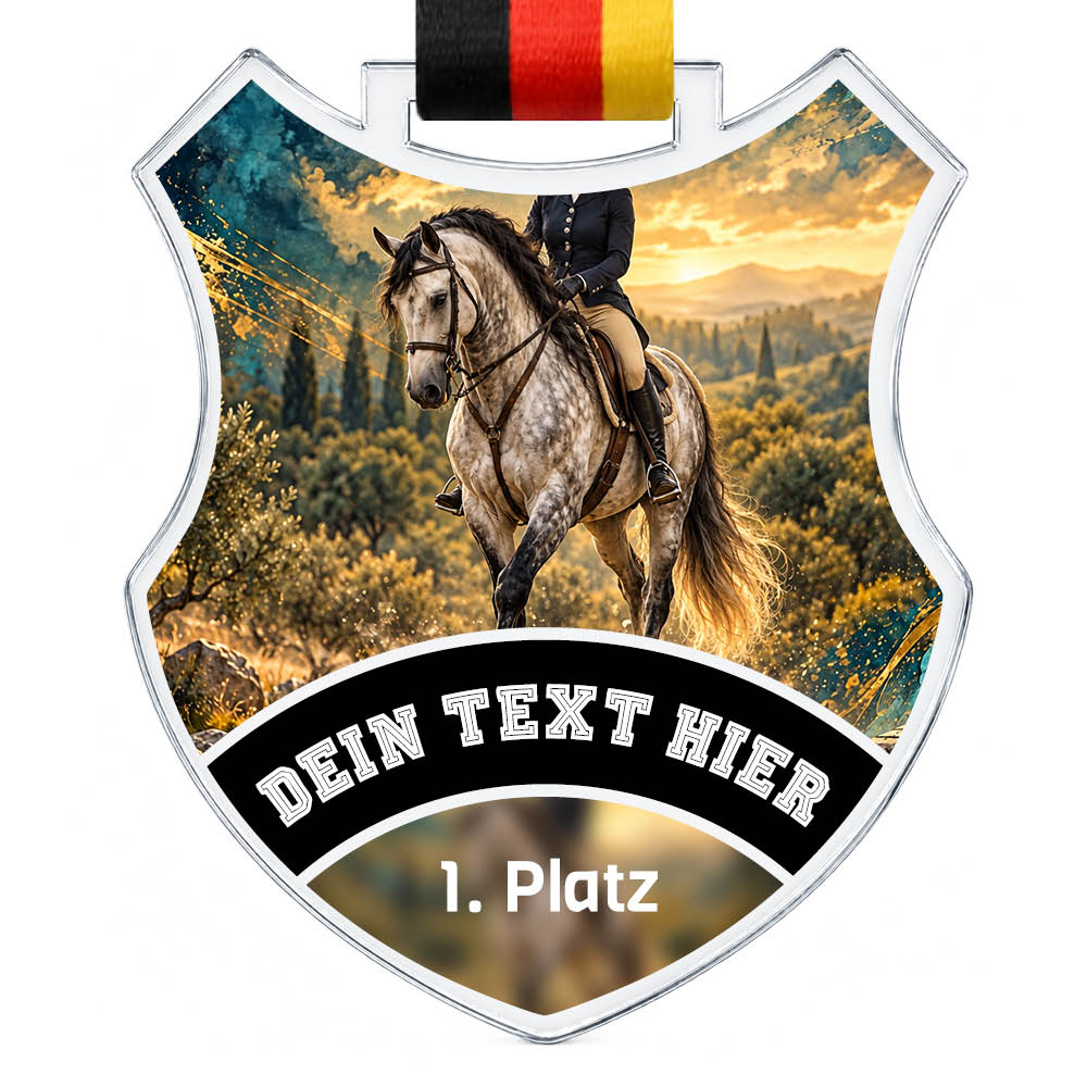 Wappen Medaille Working Equitation – Produktansicht