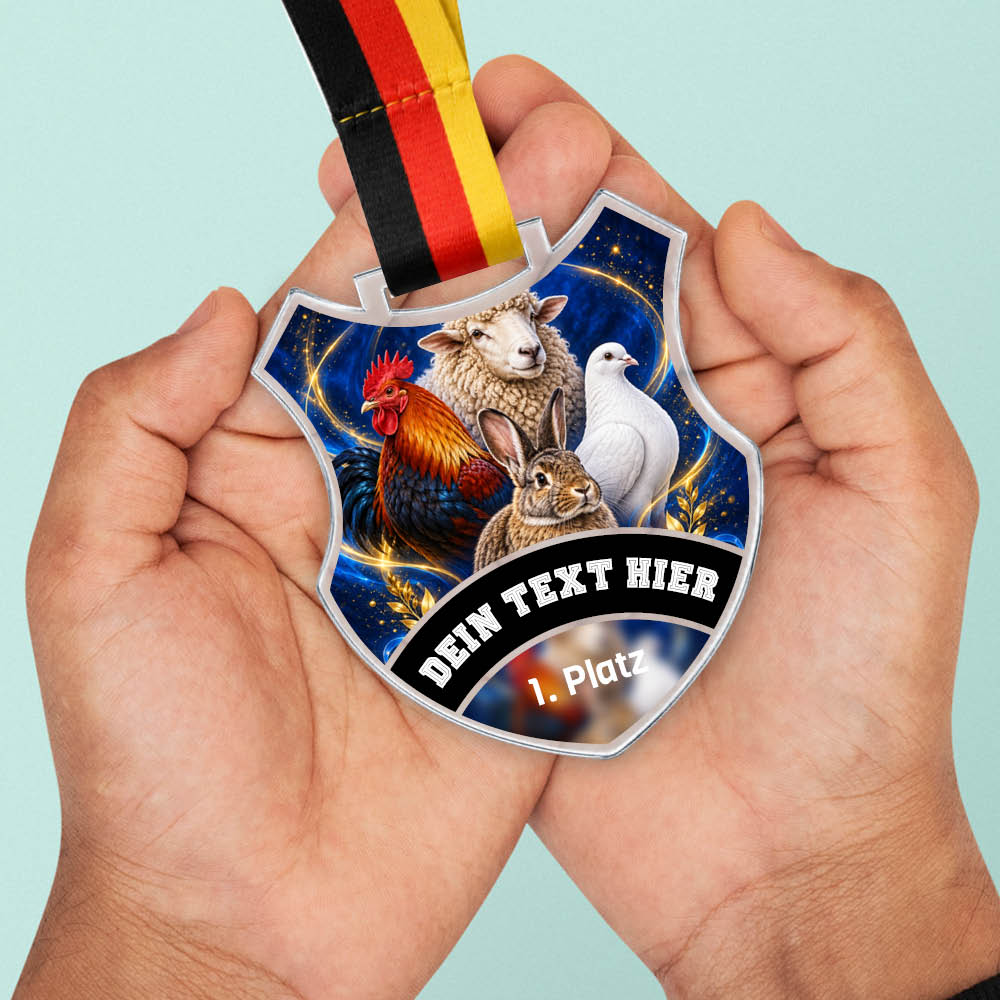 Wappen Medaille Tierzucht & Tierschauen – weitere Ansicht