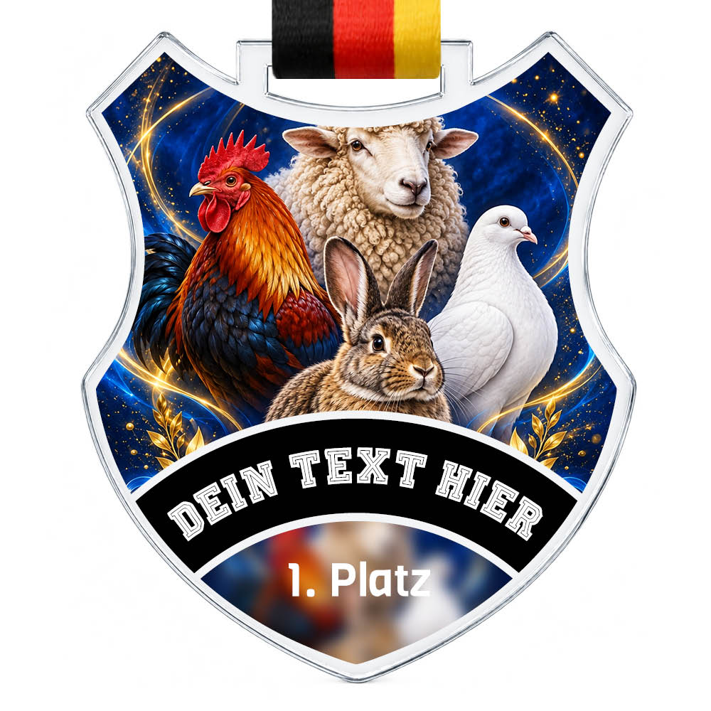Wappen Medaille Tierzucht & Tierschauen – Produktansicht