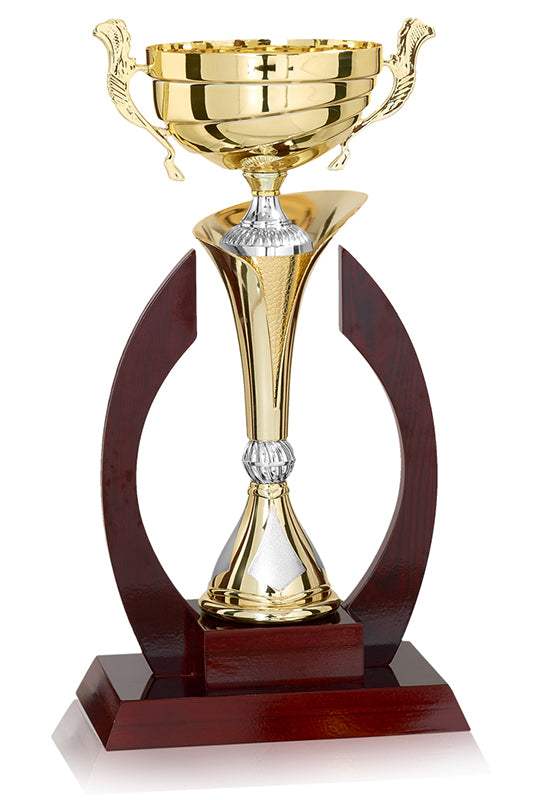 Holzpokal Schwarzwald Gold Silber 