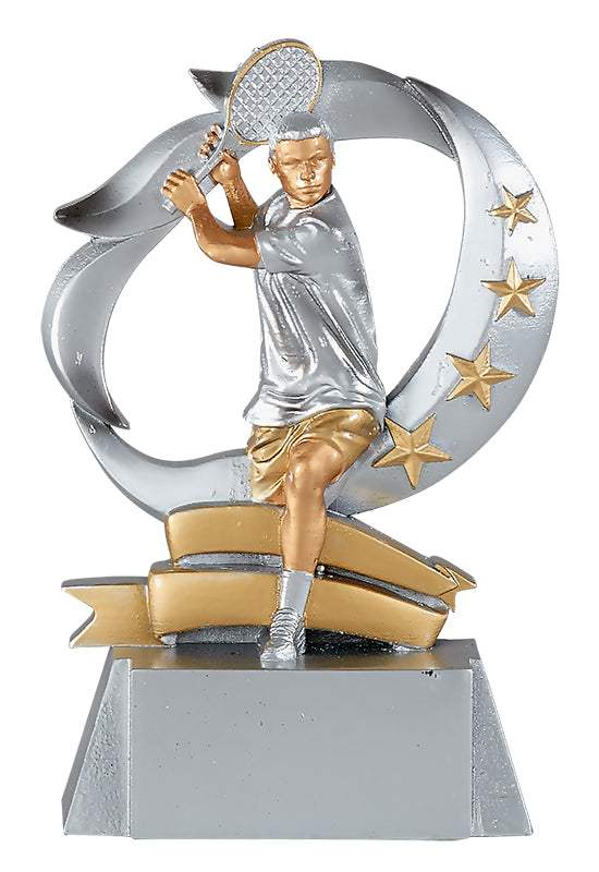 Tennis 3D Pokal Mann