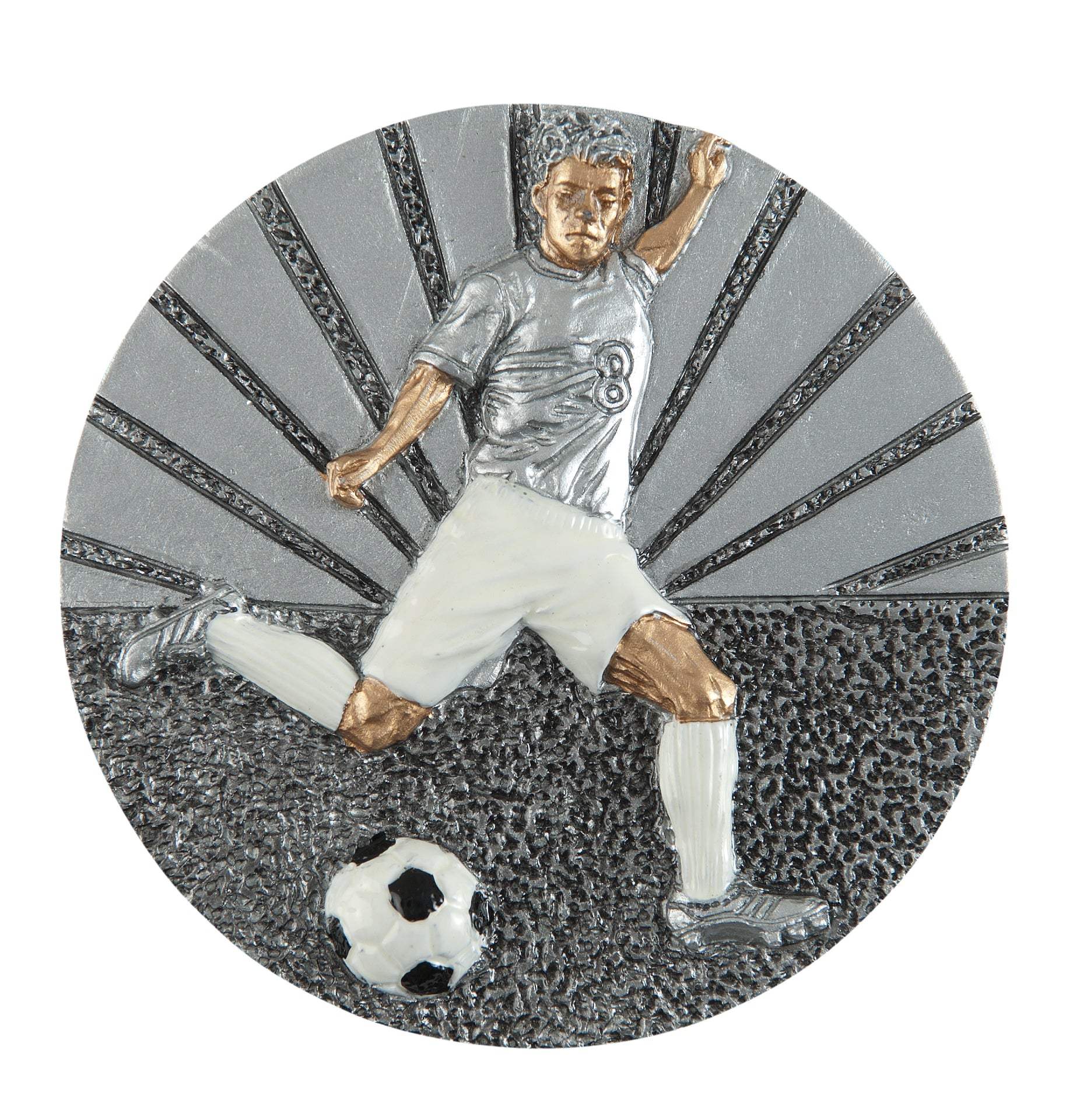 Zierscheibe Fußball Fußballspieler Schuss