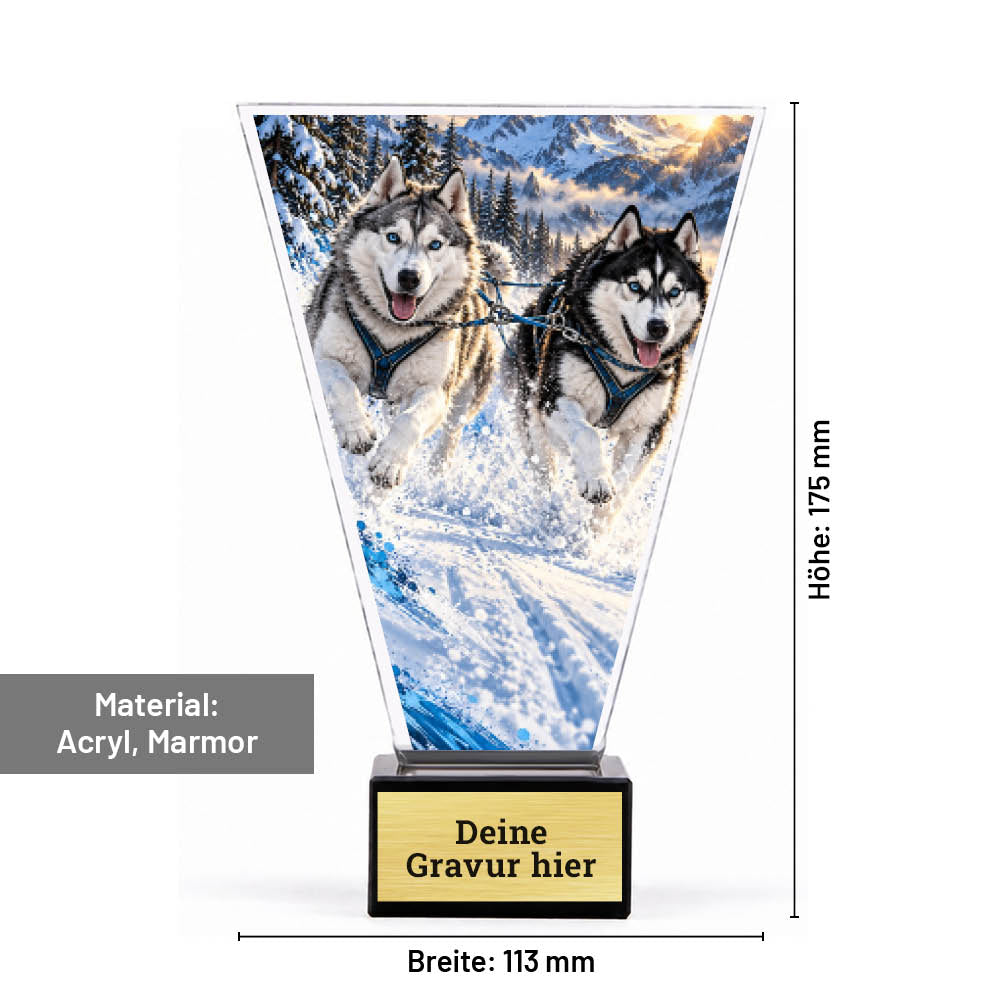 Signature Glaspokal Schlittenhundsport