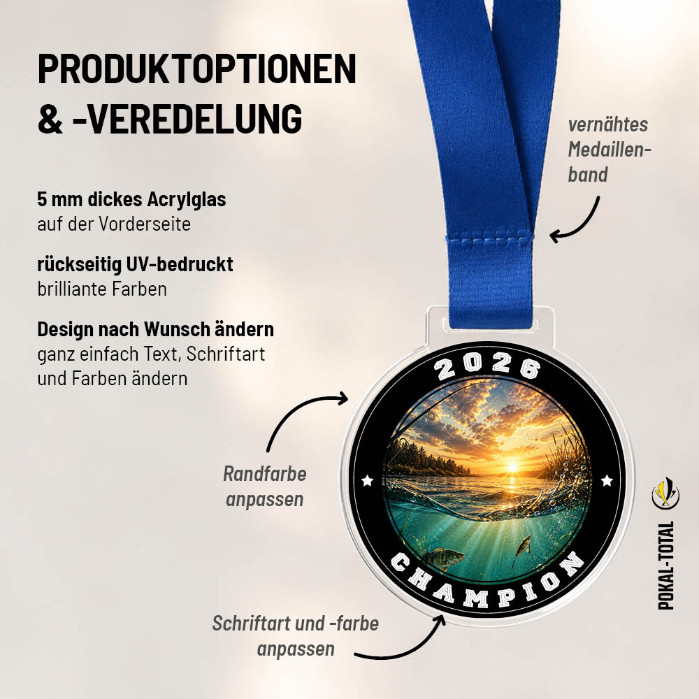 Signature Medaille Angeln