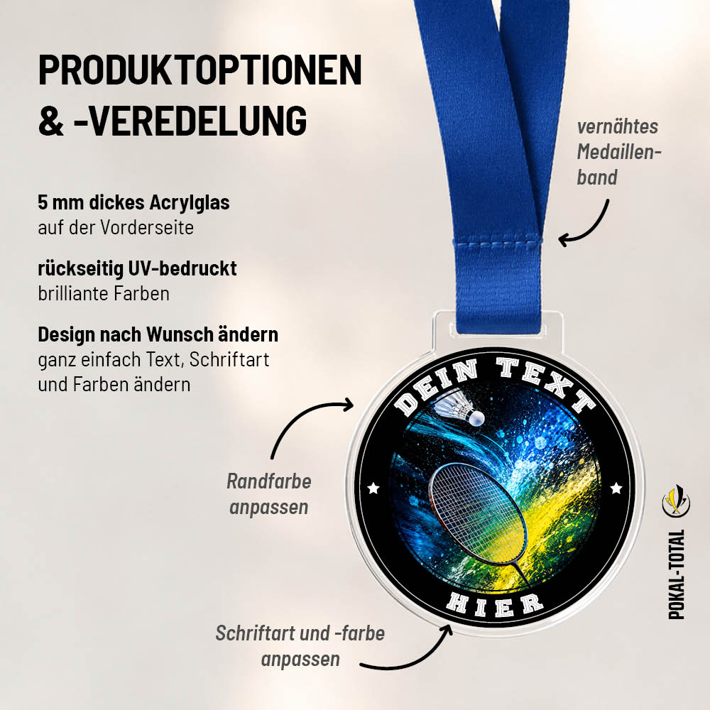 Signature Medaille Badminton