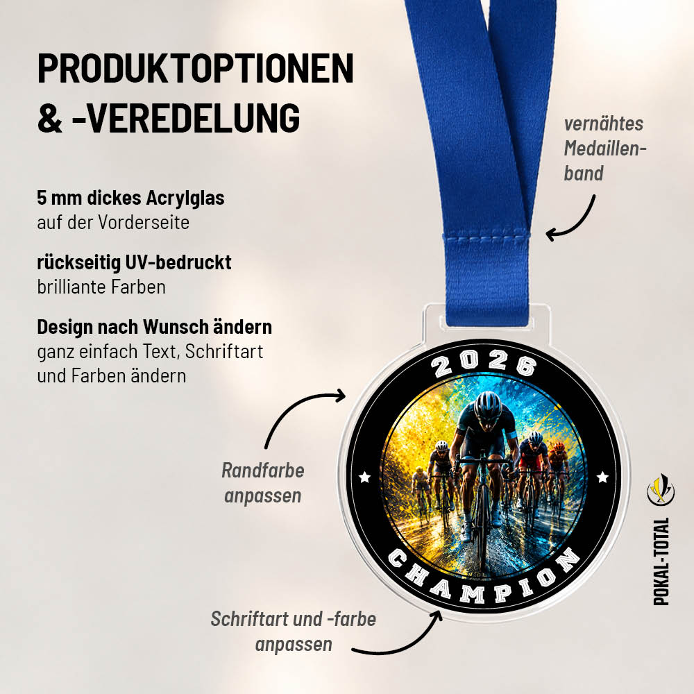 Signature Medaille Radrennen