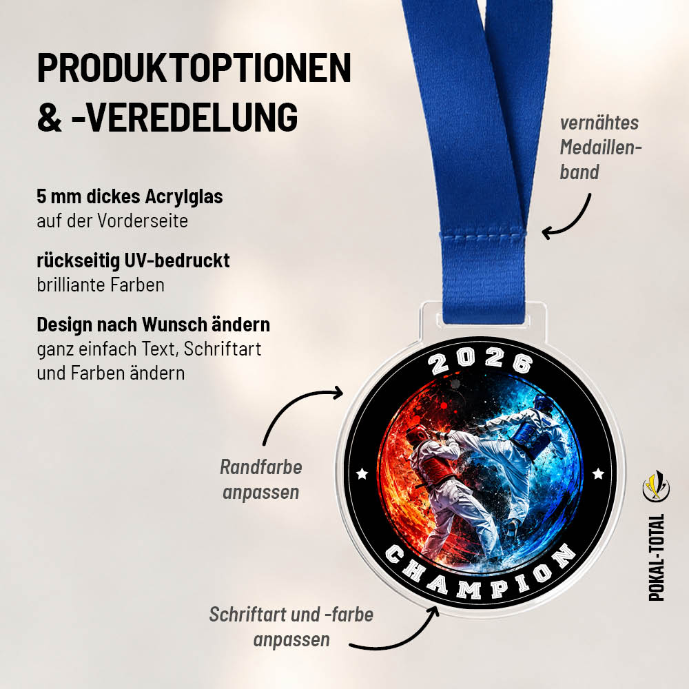 Signature Medaille Taekwondo