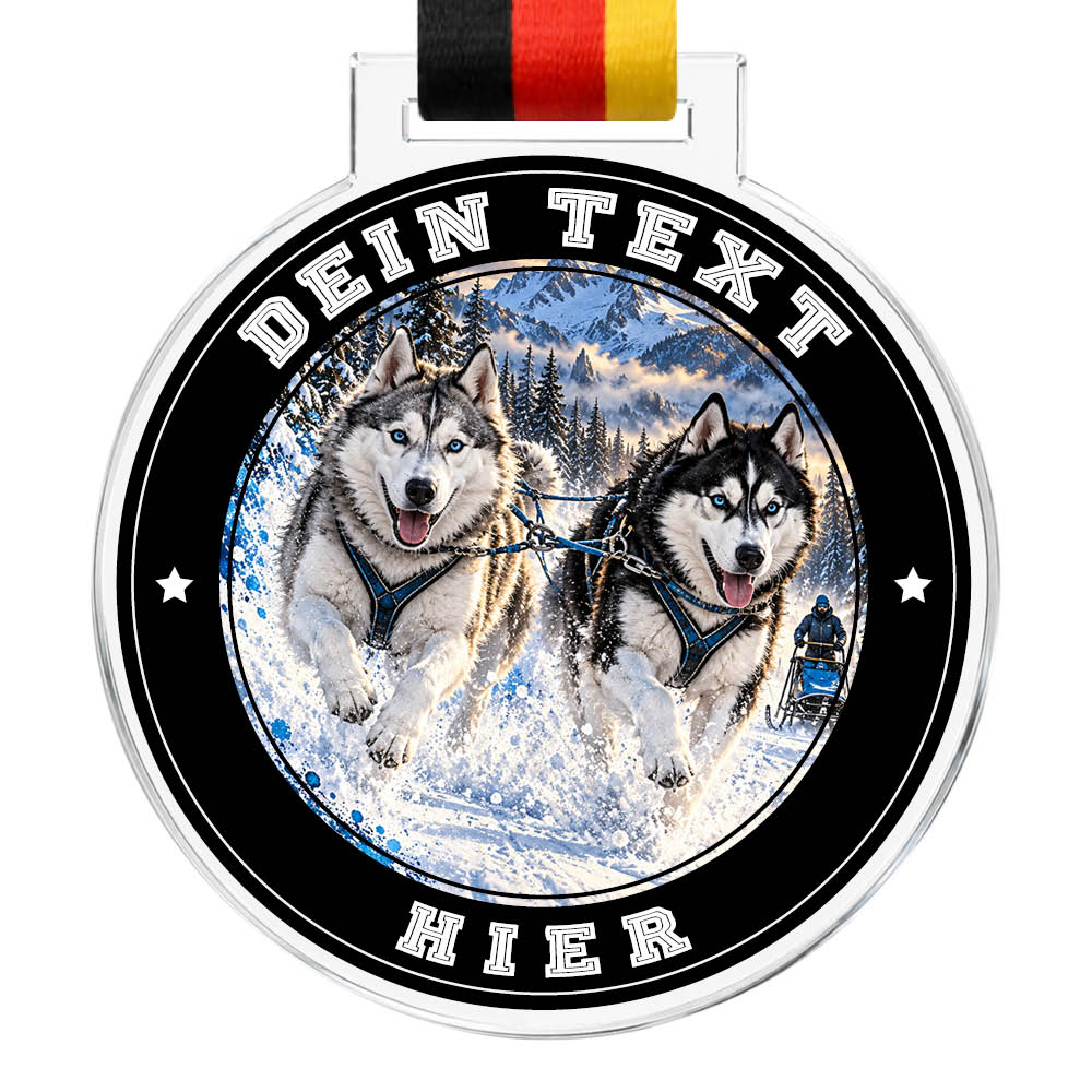 Signature Medaille Schlittenhundsport – Produktansicht