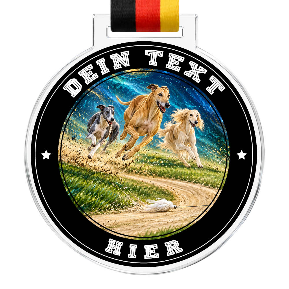 Signature Medaille Windhundrennen – Produktansicht