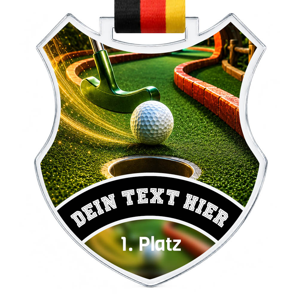 Wappen Medaille Minigolf