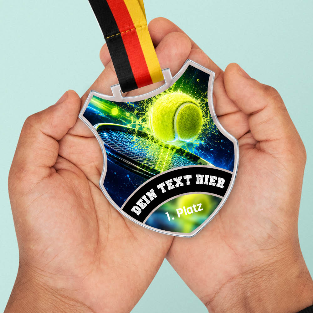 Wappen Medaille Tennis