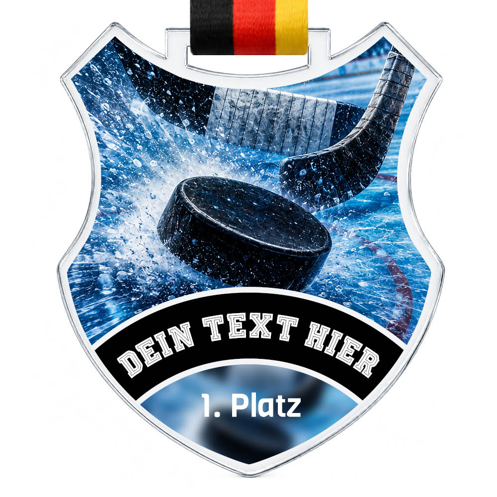 Signature Medaille Eishockey Zweikampf – Produktansicht
