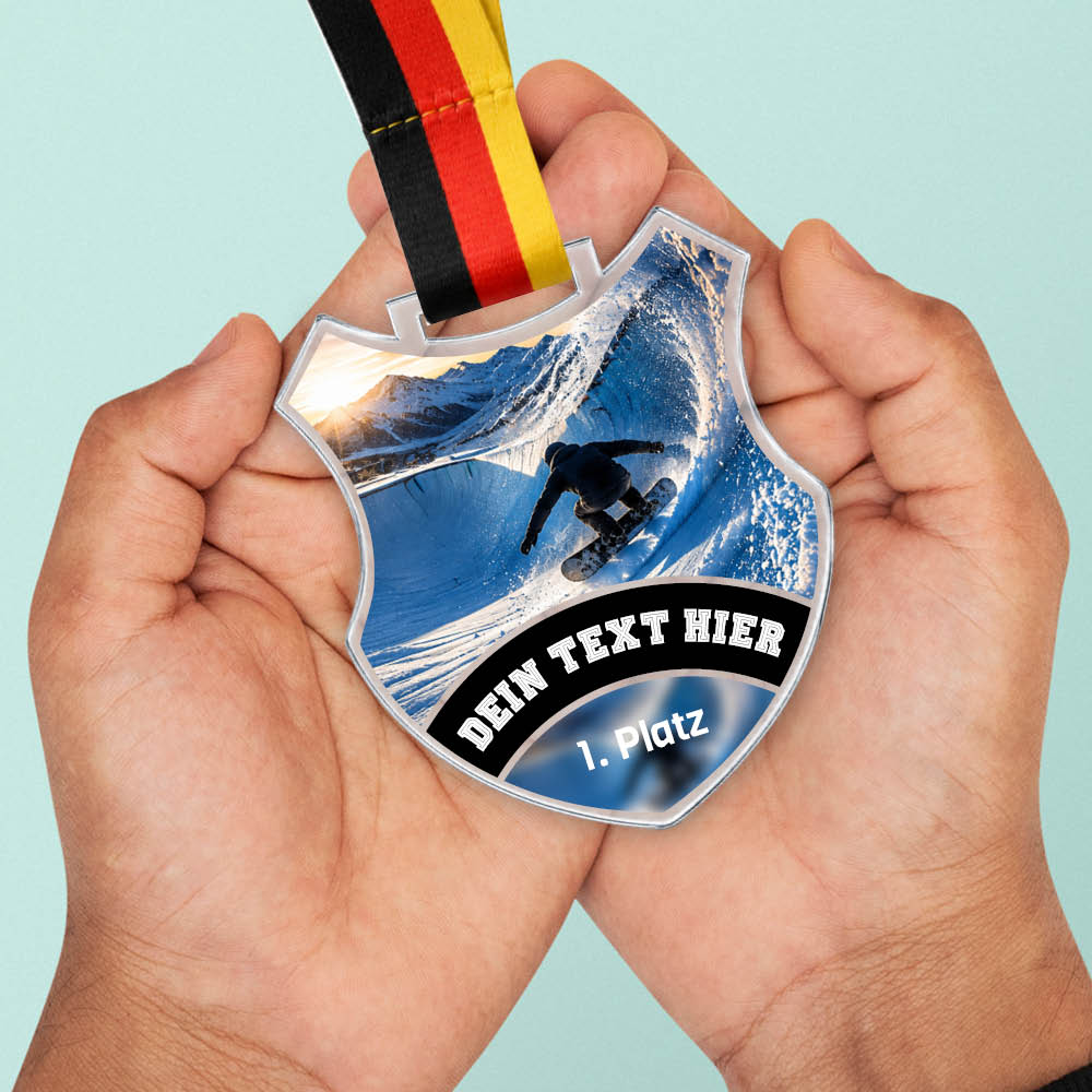 Signature Medaille Snowboard – weitere Ansicht