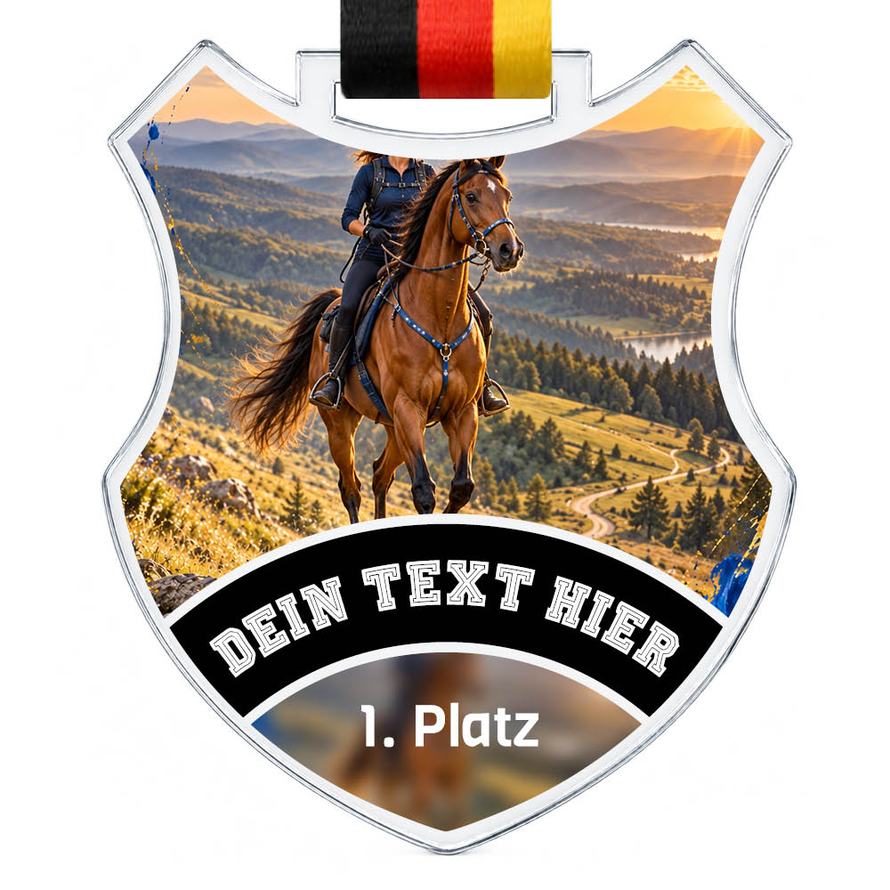 Wappen Medaille Distanzreiten – Produktansicht