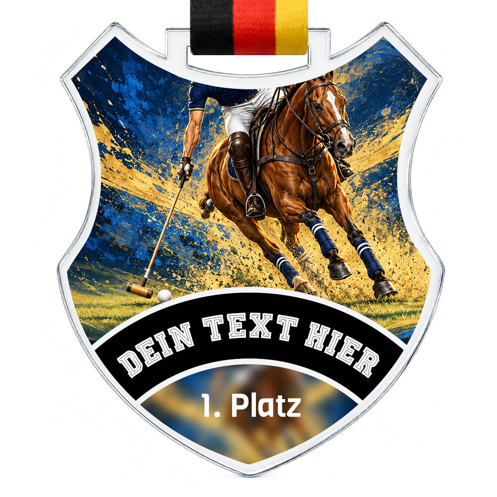 Wappen Medaille Polo – Produktansicht