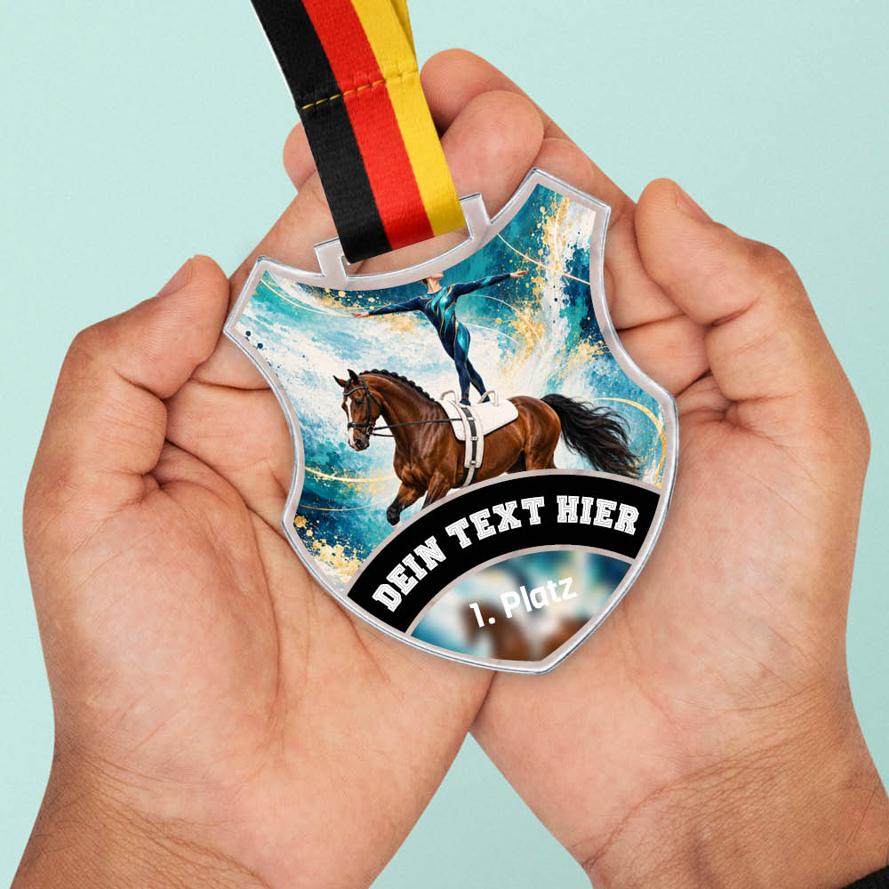 Wappen Medaille Voltigieren – weitere Ansicht