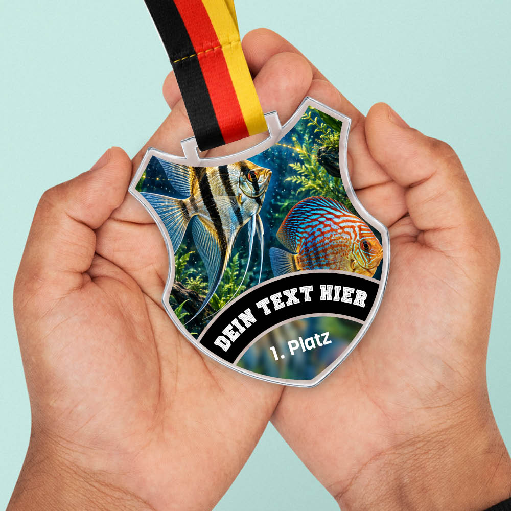 Wappen Medaille Fischzucht – weitere Ansicht