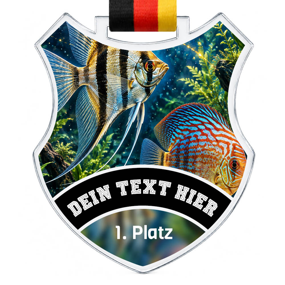 Wappen Medaille Fischzucht – Produktansicht