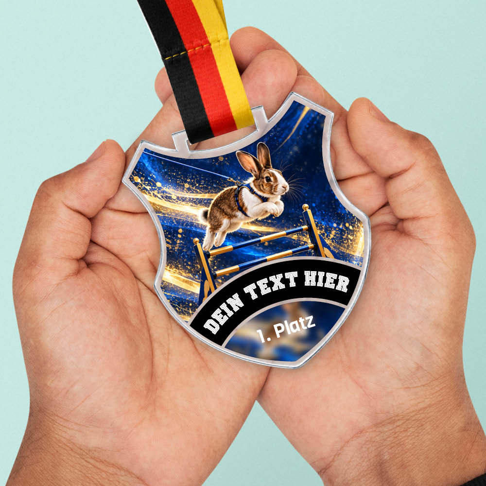 Wappen Medaille Kaninhop – weitere Ansicht