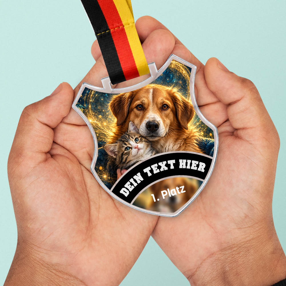 Wappen Medaille Tierhelfer – weitere Ansicht