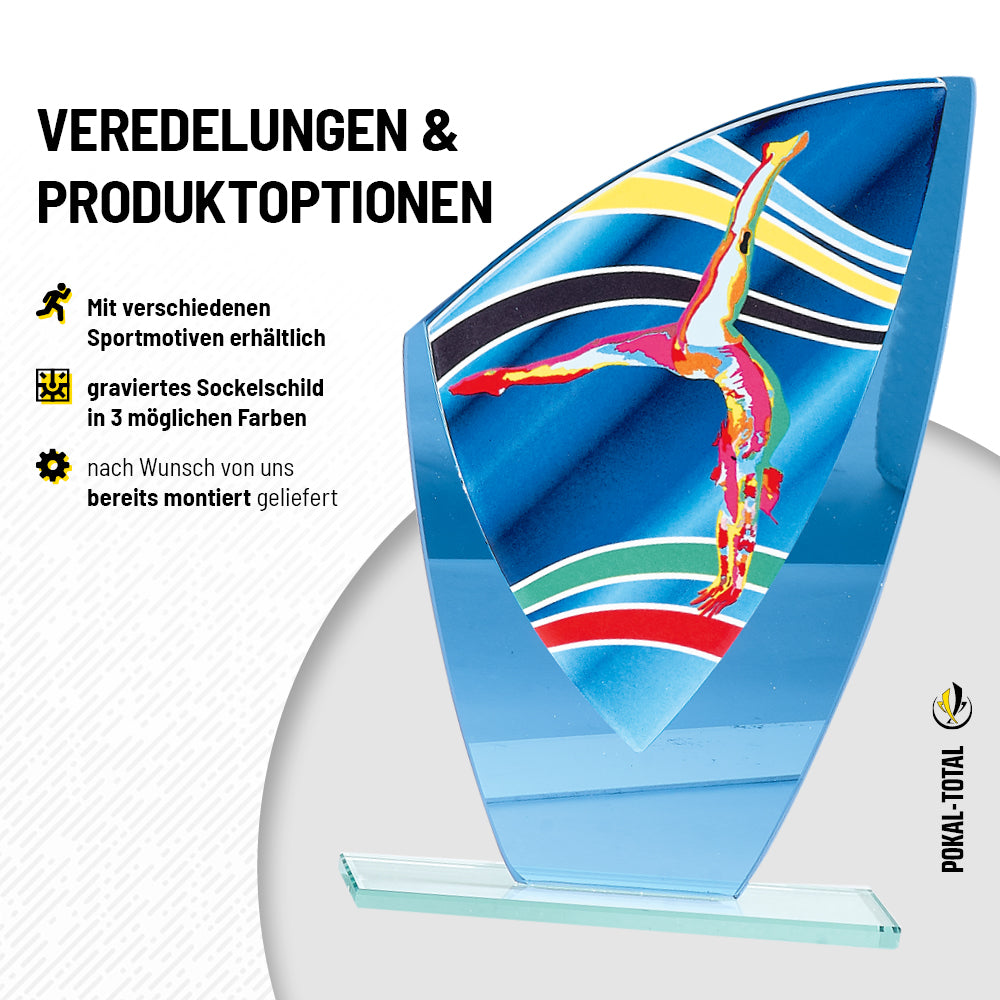 Turnen Glaspokal verspiegelt