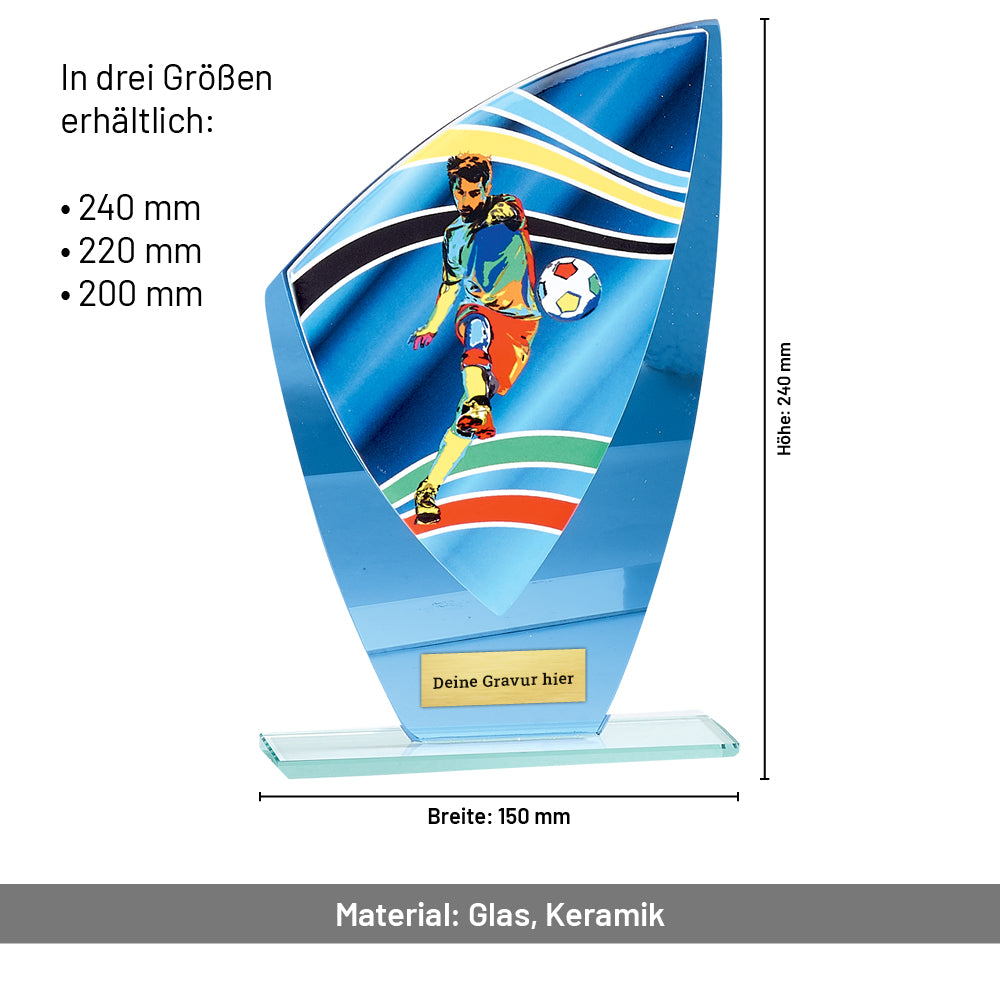 Fussball Glaspokal verspiegelt