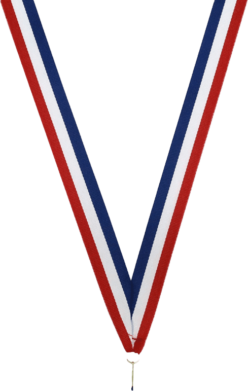 Halsband Rot, Weiß, Blau