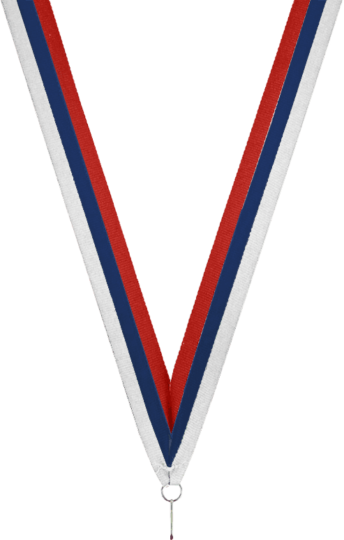 Halsband Weiß, Blau, Rot